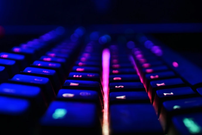 selective focus photography of mechanical keyboard